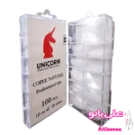 قالب کاشت ناخن 100 عددی یونیکورن UNICORN