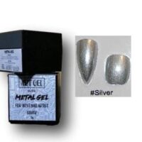 silver metal art gel