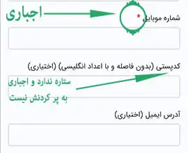 فیلد های خرید محصولات ناخن